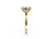 Fancy Yellow Heart-Shaped and Emerald Cut Lab-Grown Diamond Toi et Moi Engagement Ring with Prong-Set Stones in Yellow Gold