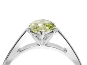 Solitaire Engagement Ring Setting for Fancy Yellow Marquise Center with Tapered Split Shoulders and Prong Head in Sterling Silver