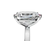 Fancy Pink Marquise and Emerald Cut Lab-Grown Diamond Toi et Moi Engagement Ring with Prong-Set Stones in Platinum