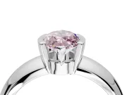 Tension Engagement Ring Setting for Fancy Pink Marquise Center with Wide Flat Band and Tension Head in Platinum
