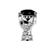 Solitaire Engagement Ring Setting for Fancy Black Round Cut Center with Narrow Twist Pave Band and Prong Head in Platinum
