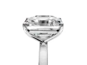 Asscher Cut and Emerald Cut Lab-Grown Diamond Toi et Moi Engagement Ring with Prong-Set Stones in Sterling Silver