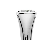 Tension Engagement Ring Setting for Princess Cut Center with Wide Tapered Band and Tension Head in Platinum