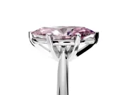 Solitaire Engagement Ring Setting for Fancy Pink Marquise Center with Knife Ridge Band and Claw Prong Head in White Gold