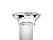 Tension Engagement Ring Setting for Marquise Center with Wide Flat Band and Tension Head in White Gold