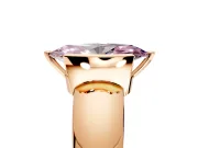 Tension Engagement Ring Setting for Fancy Pink Marquise Center with Wide Flat Band and Tension Head in Rose Gold