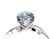 Solitaire Engagement Ring Setting for Fancy Blue Marquise Center with Pave and Plain Crossover Band and Prong Head in Platinum