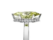 Hidden Halo Engagement Ring Setting for Fancy Yellow Marquise Center with Wide Flat Plain Band and Prong Head in Sterling Silver