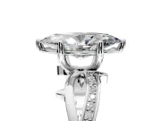 Solitaire Engagement Ring Setting for Marquise Center with Pave and Plain Crossover Band and Prong Head in Sterling Silver