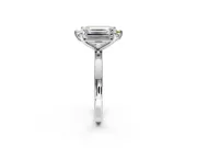 Fancy Yellow Marquise and Emerald Cut Lab-Grown Diamond Toi et Moi Engagement Ring with Prong-Set Stones in Platinum