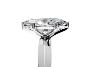 Solitaire Engagement Ring Setting for Marquise Center with Wide Knife Ridge Band and Prong Head in White Gold