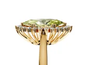 Starburst Halo Engagement Ring Setting for Fancy Yellow Marquise Center with Thin Round-Wire Band and Prong Head in Yellow Gold