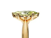 Solitaire Engagement Ring Setting for Fancy Yellow Marquise Center with Reverse Tapered Band and Prong Head in Yellow Gold