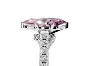 Solitaire Engagement Ring Setting for Fancy Pink Marquise Center with Crossover Accents and Prong Head in Sterling Silver