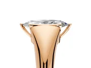 Tension Engagement Ring Setting for Marquise Center with Wide Tapered Band and Tension Head in Rose Gold
