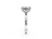 Oval and Emerald Cut Lab-Grown Diamond Toi et Moi Engagement Ring with Prong-Set Stones in Platinum