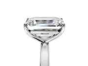 Heart-Shaped and Emerald Cut Lab-Grown Diamond Toi et Moi Engagement Ring with Prong-Set Stones in Platinum