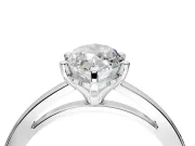 Solitaire Engagement Ring Setting for Marquise Center with Basket Rail and Prong Head in Platinum