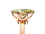 Solitaire Engagement Ring Setting for Fancy Yellow Marquise Center with Plain Band and Tulip Prong Head in Rose Gold