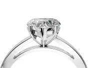 Solitaire Engagement Ring Setting for Heart-Shaped Center with Basket Rail and Prong Head in Platinum