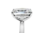 Fancy Yellow Cushion Cut and Emerald Cut Lab-Grown Diamond Toi et Moi Engagement Ring with Prong-Set Stones in White Gold