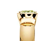 Tension Engagement Ring Setting for Fancy Yellow Princess Cut Center with Wide Flat Band and Tension Head in Yellow Gold