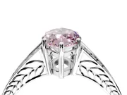 Split Shank Engagement Ring Setting for Fancy Pink Marquise Center with Pave Split Shank and Prong Head in Platinum
