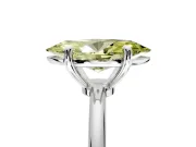 Minimalist Solitaire Engagement Ring Setting for Fancy Yellow Marquise Center with Thin Band and Prong Head in Sterling Silver