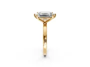 Marquise and Emerald Cut Lab-Grown Diamond Toi et Moi Engagement Ring with Prong-Set Stones in Yellow Gold