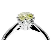 Solitaire Engagement Ring Setting for Fancy Yellow Marquise Center with Knife Ridge Band and Claw Prong Head in Platinum