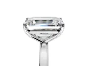 Fancy Pink Oval and Emerald Cut Lab-Grown Diamond Toi et Moi Engagement Ring with Prong-Set Stones in Sterling Silver