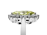 Starburst Halo Engagement Ring Setting for Fancy Yellow Marquise Center with Flat Cathedral Band and Prong Head in Sterling Silver