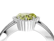 Halo Engagement Ring Setting for Fancy Yellow Heart-Shaped Center with Wide Band, Inlaid Accent Row and Prong Head in Platinum
