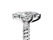 Rope Engagement Ring Setting for Marquise Center with Accent Shoulders and Prong Head in White Gold