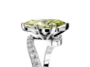 Solitaire Engagement Ring Setting for Fancy Yellow Marquise Center with Pave Bypass Swirl Band and Prong Head in Sterling Silver