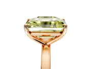 Fancy Yellow Asscher Cut and Emerald Cut Lab-Grown Diamond Toi et Moi Engagement Ring with Prong-Set Stones in Rose Gold