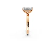 Fancy Pink Heart-Shaped and Emerald Cut Lab-Grown Diamond Toi et Moi Engagement Ring with Prong-Set Stones in Rose Gold