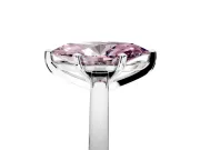 Solitaire Engagement Ring Setting for Fancy Pink Marquise Center with Basket Rail and Prong Head in Platinum