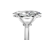 Minimalist Solitaire Engagement Ring Setting for Marquise Center with Thin Band and Prong Head in Platinum