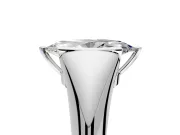 Tension Engagement Ring Setting for Marquise Center with Wide Tapered Band and Tension Head in Platinum