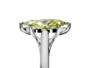 Solitaire Engagement Ring Setting for Fancy Yellow Marquise Center with Cathedral Band and Prong Head in Platinum