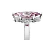 Hidden Halo Engagement Ring Setting for Fancy Pink Marquise Center with Wide Flat Plain Band and Prong Head in Platinum