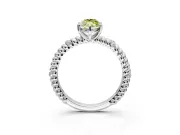 Rope Engagement Ring Setting for Fancy Yellow Marquise Center with Accent Shoulders and Prong Head in Sterling Silver
