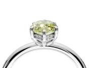 Hidden Halo Engagement Ring Setting for Fancy Yellow Marquise Center with Thin Rounded Band and Prong Head in Platinum