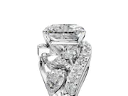 Halo Engagement Ring Setting for Radiant Cut Center with Marquise and Pave Bypass Band and Prong Head in White Gold