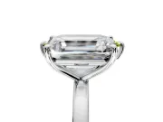 Fancy Yellow Marquise and Emerald Cut Lab-Grown Diamond Toi et Moi Engagement Ring with Prong-Set Stones in Platinum