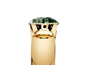 Tension Engagement Ring Setting for Fancy Green Round Cut Center with Wide Flat Band and Tension Head in Yellow Gold