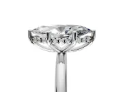 Hidden Halo Engagement Ring Setting for Marquise Center with Thin Round-Wire Band and Prong Head in Sterling Silver