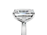 Fancy Green Heart-Shaped and Emerald Cut Lab-Grown Diamond Toi et Moi Engagement Ring with Prong-Set Stones in Platinum