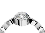 Vintage Station Engagement Ring Setting for Marquise Center with Accents and Prong Head in White Gold